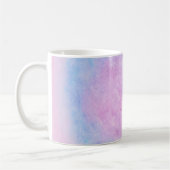 Dreamy Pink and Blue Watercolor Clouds Coffee Mug コーヒーマグカップ (左)