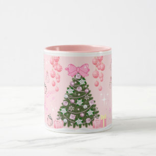 Dreamy Pink Christmas Mug / Soft Girl✨ マグカップ