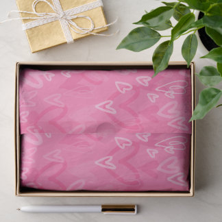 Dreamy Pink Hearts Pattern Tissue Paper 薄葉紙