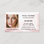 Dreamy Pink Natural Beauty Makeup Artist 名刺 (裏面)