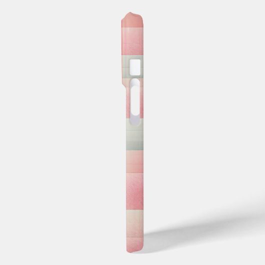 Dreamy Pink Pastel Gradient Checkered Phone Case  Case-Mate iPhoneケース (裏面 / 左)