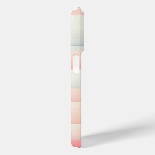 Dreamy Pink Pastel Gradient Checkered Phone Case  Case-Mate iPhoneケース (裏面 / 右)