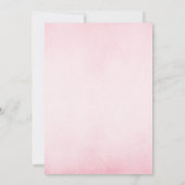 Dreamy Pink Rainbow Unicorn Birthday 招待状 (裏面)