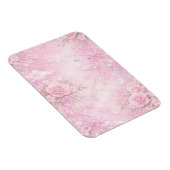 Dreamy Pink Rose Floral Pearls Bows Sparkles マグネット (右側)