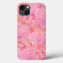 「Dreamy Pink Watercolor」iPhone 13ケース