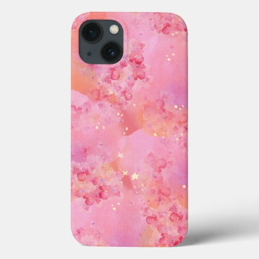 「Dreamy Pink Watercolor」iPhone 13ケース Case-Mate iPhoneケース (裏面)
