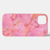 「Dreamy Pink Watercolor」iPhone 13ケース Case-Mate iPhoneケース (裏面 (横))