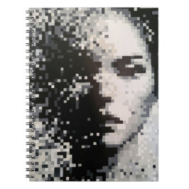 Dreamy Pixel Silhouette in Soft Shades ノートブック