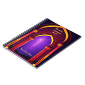 Dreamy Purple Gold Ramadan ノートブック (左側)