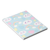 Dreamy Rainbow Cloudメモ帳 ノートパッド (アングル)