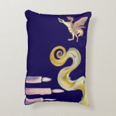 Dreamy Rectangular Pillow – Celestial Poetcore  アクセントクッション (裏面(縦))