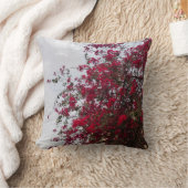 Dreamy Red Bougainvillea Floral Photography Throw  クッション (ブランケット)