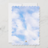 Dreamy She's on Cloud 9ブライダルシャワー雲アーチ 招待状 (裏面)