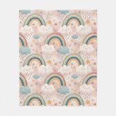Dreamy Sky Blanket Pastel Gift for Baby Love フリースブランケット (正面)