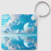 Dreamy Sky Surreal Nature Landscape キーホルダー (裏面)