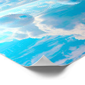Dreamy Sky Surreal Nature Landscape ポスター (角)