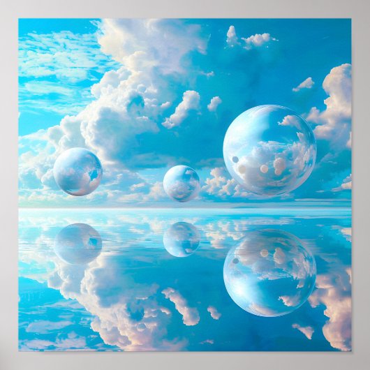 Dreamy Sky Surreal Nature Landscape ポスター (正面)