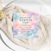 Dreamy Sky We are on Cloud Nine Baby Shower 招待状
