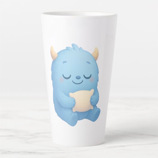 Dreamy Sleep Monster Kids Mug — Sweet Dreams カフェラテマグ (正面)