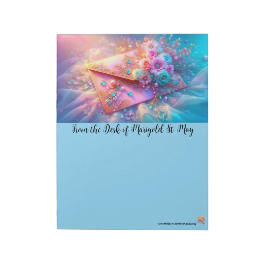 Dreamy Snailmail Envelope ノートパッド (回転)