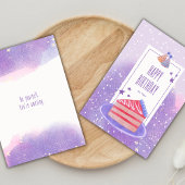 Dreamy Soft Purple Watercolor Birthday Greeting カード