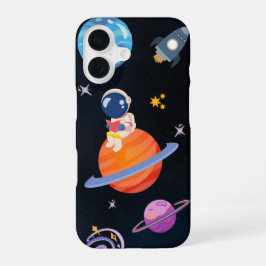 ✨ Dreamy Space Adventure – iPhone 16 Cover Design  16ケース
