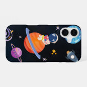 ✨ Dreamy Space Adventure – iPhone 16 Cover Design  iPhone 16ケース (裏面横)