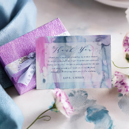 Dreamy Spring Bridal Shower Flat Thank You Card サンキューカード