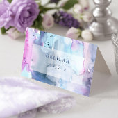 Dreamy Spring Bridal Shower Folded Place Cards サンキューカード