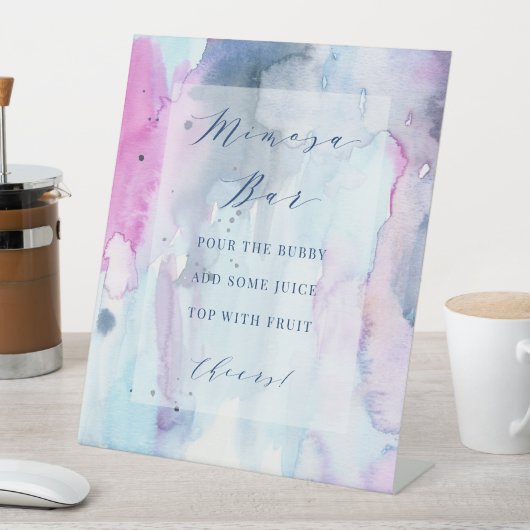 Dreamy Spring Bridal Shower Mimosa Bar Sign  台座サイン (インサイチュ)