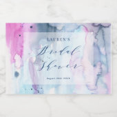 Dreamy Spring Bridal Shower Mini Wine Labels スパークリングワインラベル (シングルラベル)