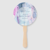 Dreamy Spring Bridal Shower Paper Welcome Fans ハンドファン (裏面)