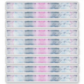 Dreamy Spring Bridal Shower Straw Flag Stickers シール (正面)