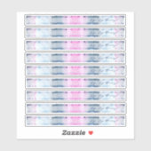 Dreamy Spring Bridal Shower Straw Flag Stickers シール (シート)