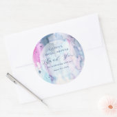Dreamy Spring Bridal Shower Thank you Stickers ラウンドシール (封筒)