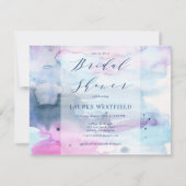 Dreamy Spring Lavender Bridal Shower Invitation 招待状 (正面)