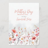 Dreamy Spring Mothers Day Wildflowers Floral メニュー (裏面)