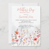 Dreamy Spring Mothers Day Wildflowers Floral 招待状 (正面)
