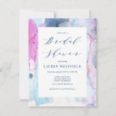 Dreamy Spring Watercolor Bridal Shower Invitation 招待状 (正面)