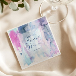Dreamy Spring Watercolor Bridal Shower Napkins スタンダードランチョンナプキン