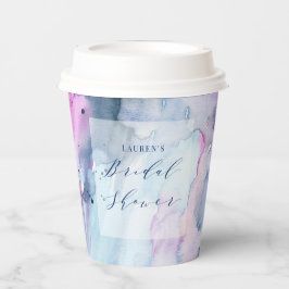 Dreamy Spring Watercolor Bridal Shower Paper Cups 紙コップ