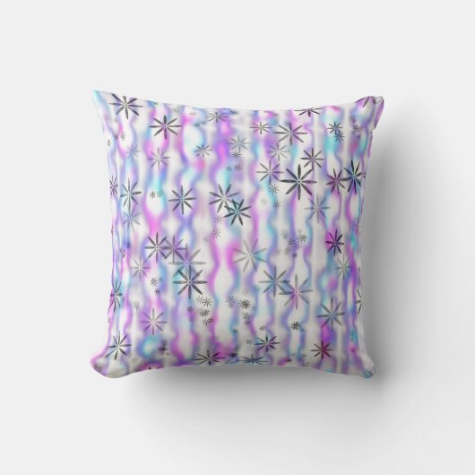 Dreamy Starburst Waves Pattern クッション (正面)