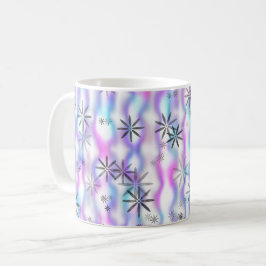 Dreamy Starburst Waves Pattern コーヒーマグカップ