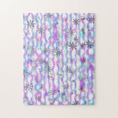 Dreamy Starburst Waves Pattern ジグソーパズル (縦)