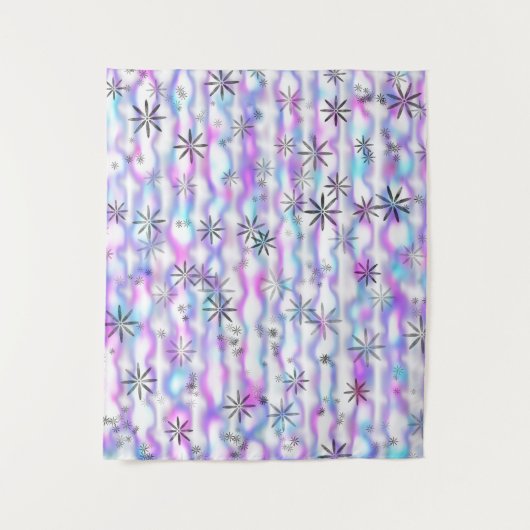 Dreamy Starburst Waves Pattern タペストリー (正面)