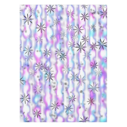 Dreamy Starburst Waves Pattern テーブルクロス (正面)