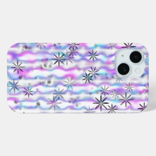 Dreamy Starburst Waves Pattern Case-Mate iPhoneケース (裏面 (横))