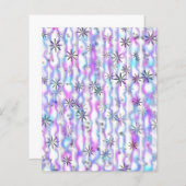 Dreamy Starburst Waves Pattern Scrapbook Paper (正面/裏面)