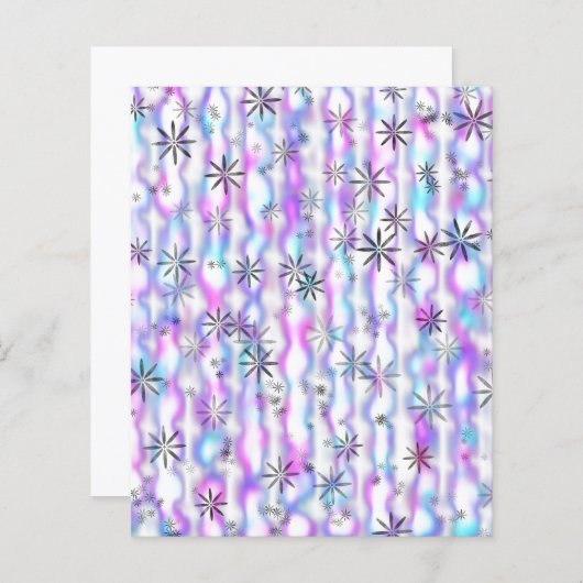 Dreamy Starburst Waves Pattern Scrapbook Paper (正面/裏面)