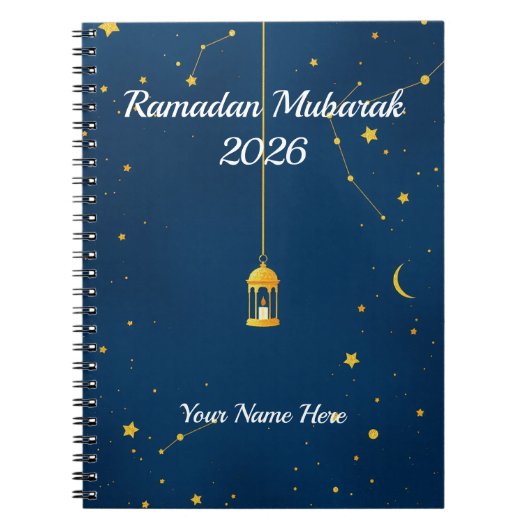 Dreamy Starry Night Islamic ノートブック (正面)